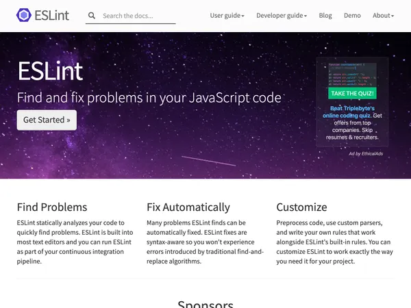 ESLint website